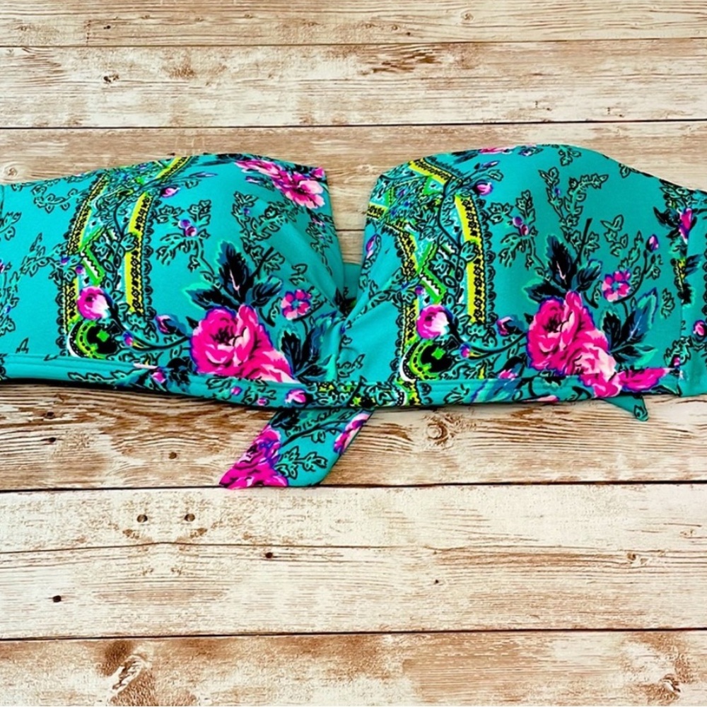 Floral Bandeau Bikini Top